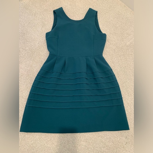 Madewell Midnight Green Sleeveless Dress - Picture 4 of 11